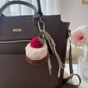 bag charm sponge cake strawberry