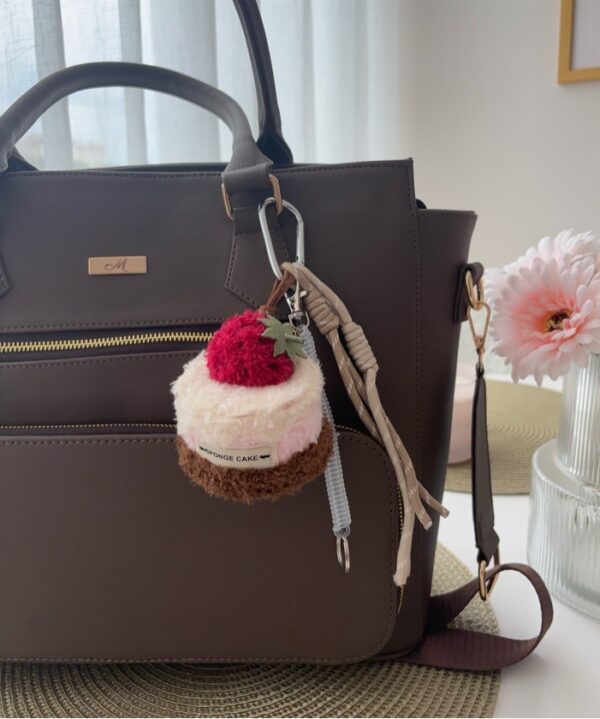 bag charm sponge cake strawberry