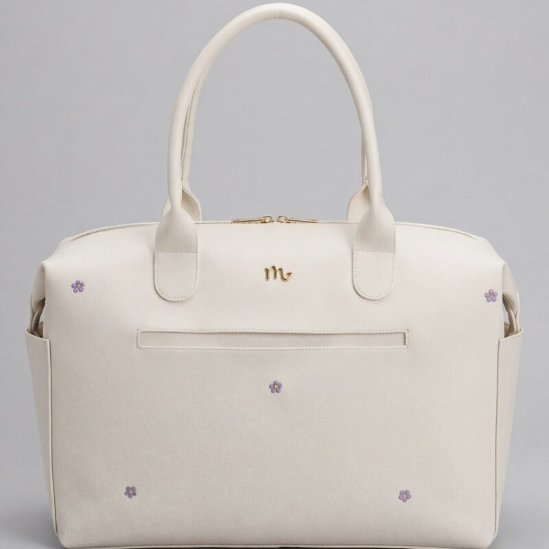 Cartera / Morral Carrie Vainilla Bordado