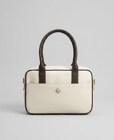 Cartera Denver Marfil x Brownie